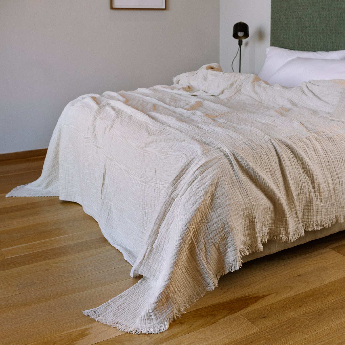 Patterned Beige Swaddle Blanket (large)