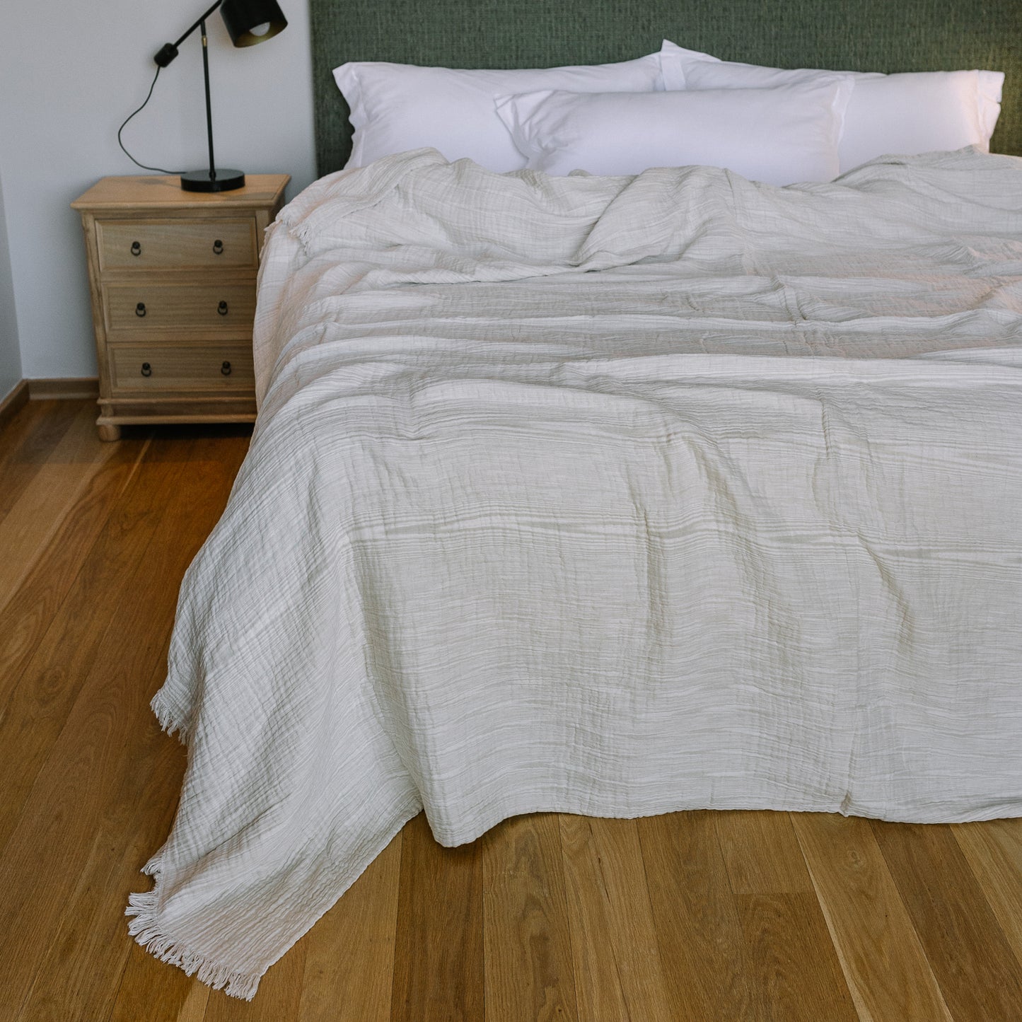 Patterned Beige Swaddle Blanket (large)