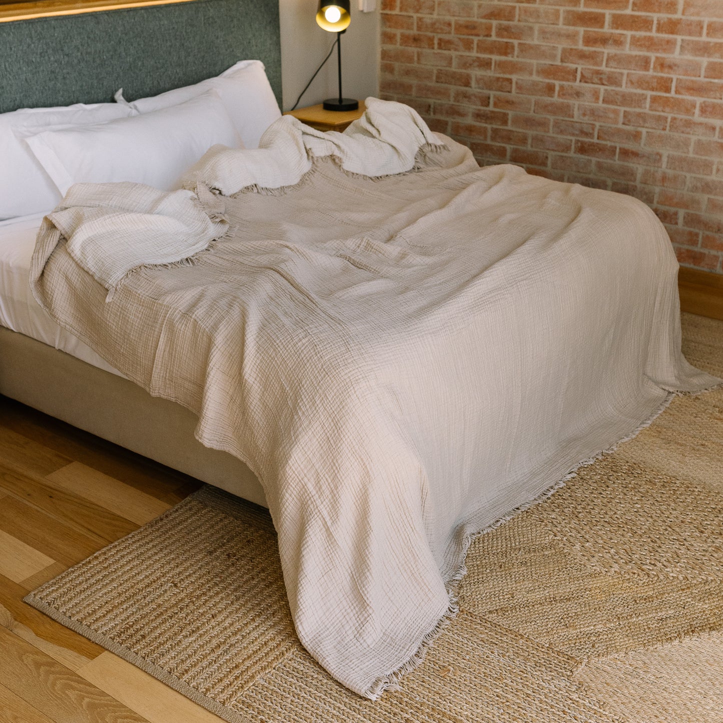 Beige Swaddle Blanket (large)