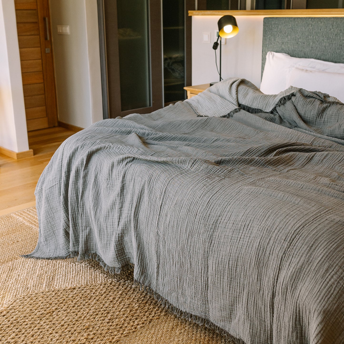 Grey Swaddle Blanket