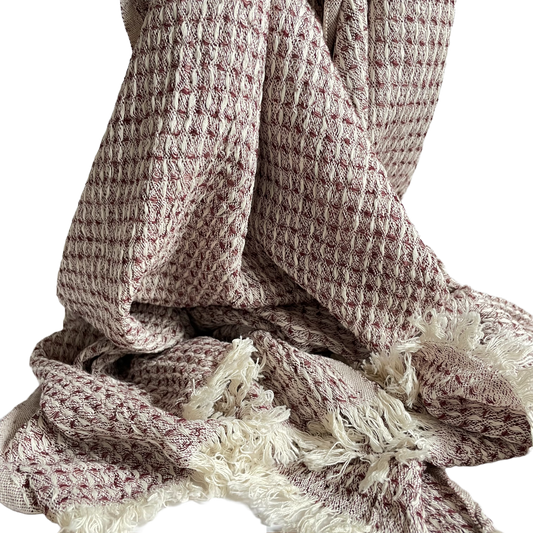 Maya Chocolate Honeycomb Scarf