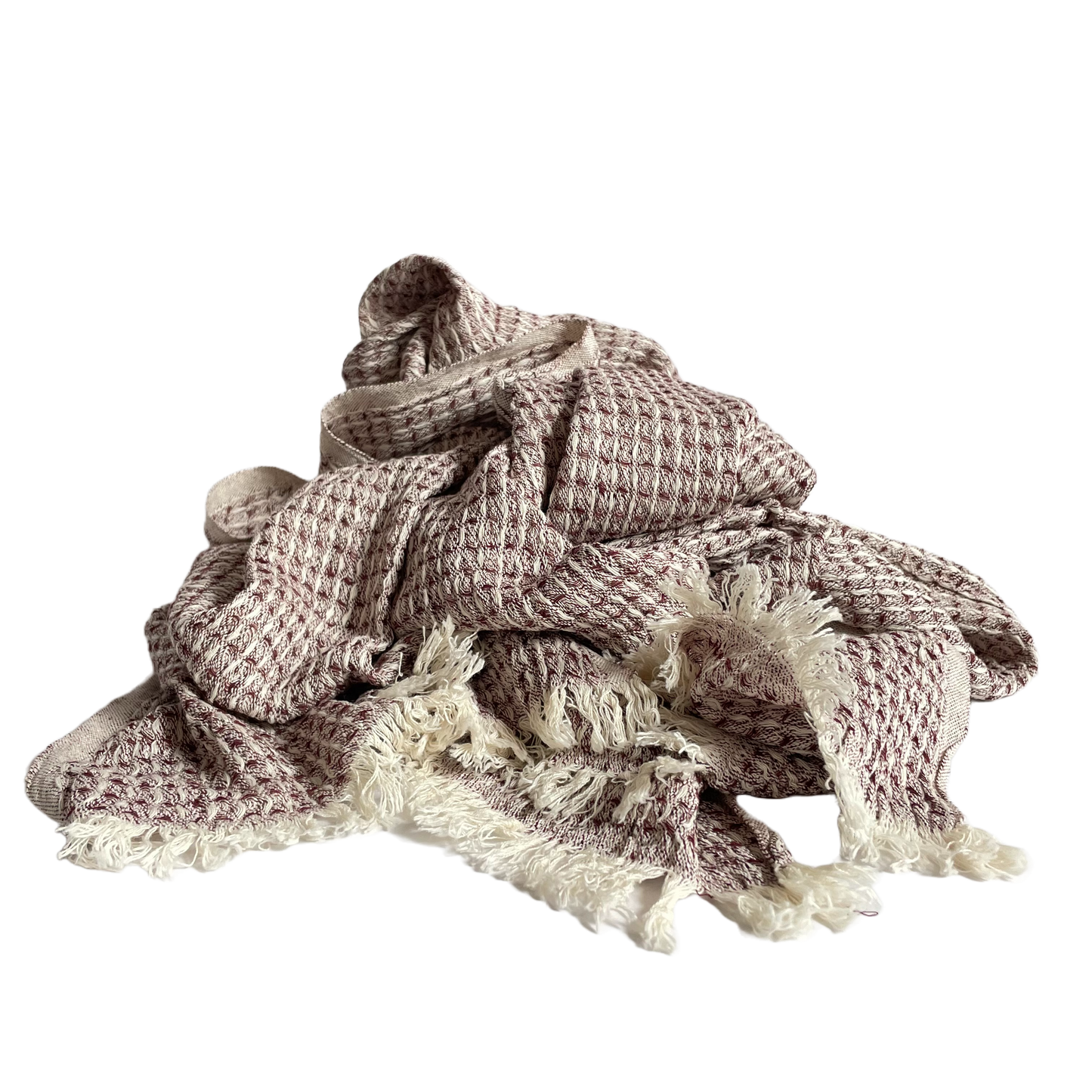 Maya Chocolate Honeycomb Scarf