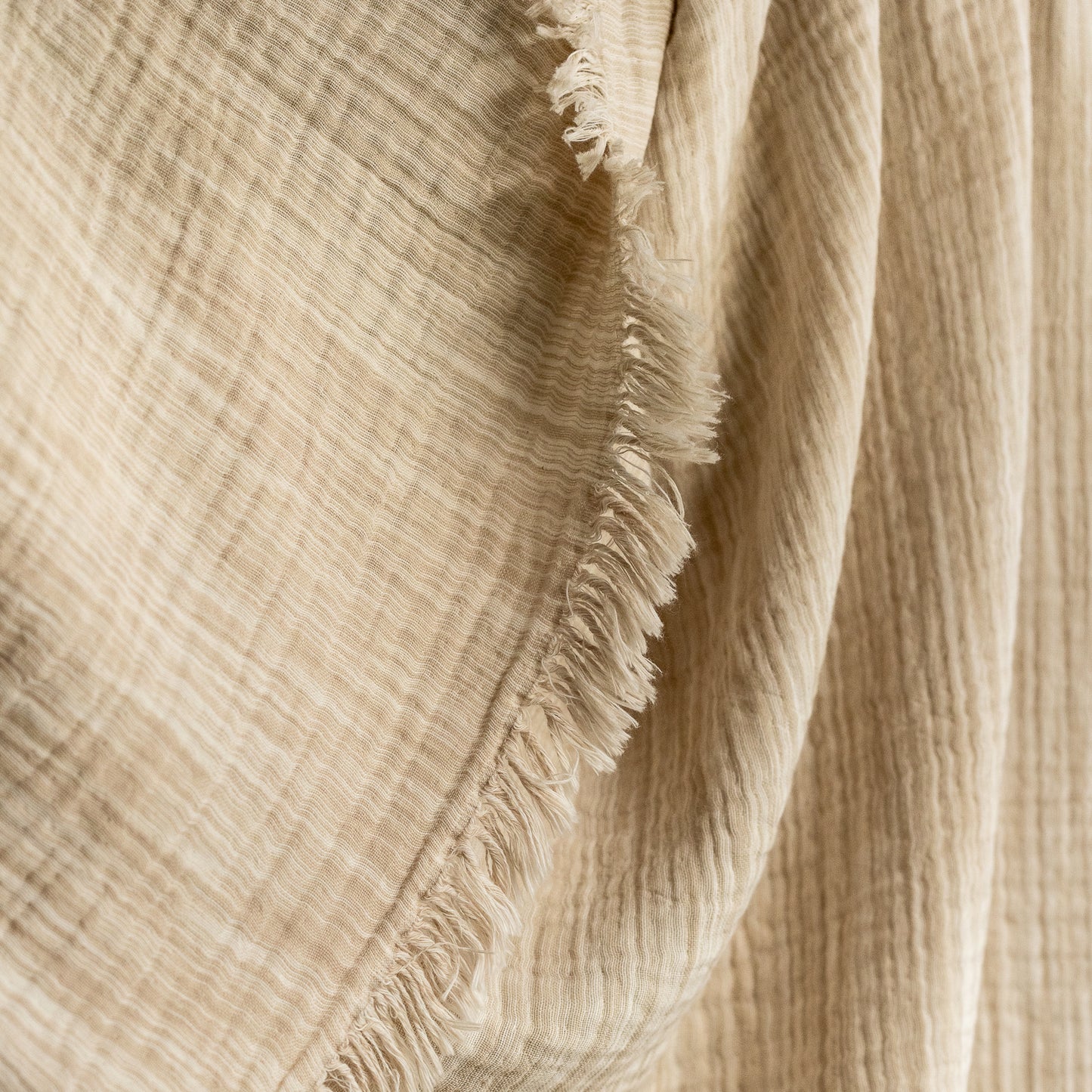 Patterned Beige Swaddle Blanket (Single)