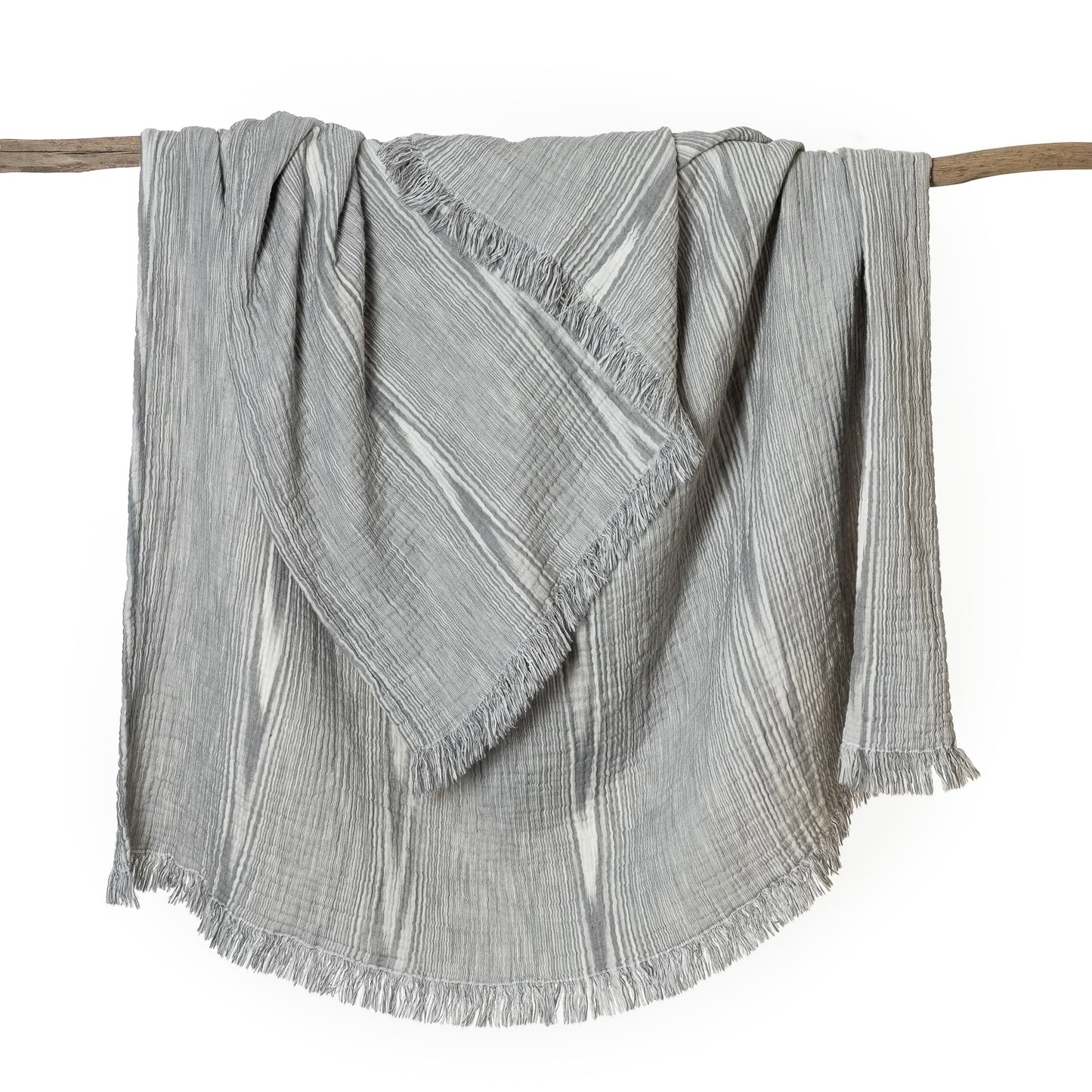 Patterned Grey Swaddle Blanket (Single)