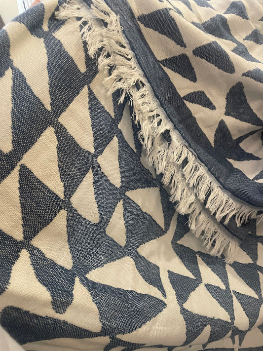 Blue Piramit Blanket