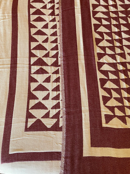 Weft Inconsistency Ruby Piramit Throw