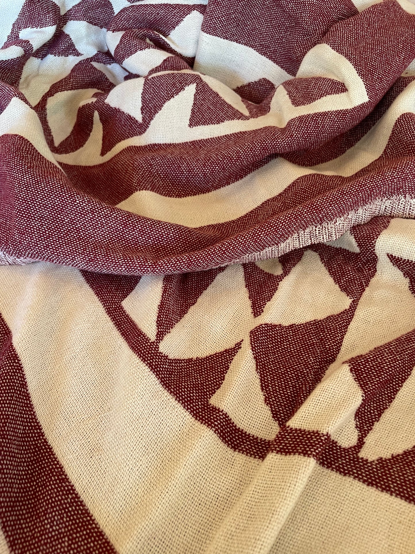 Weft Inconsistency Ruby Piramit Throw