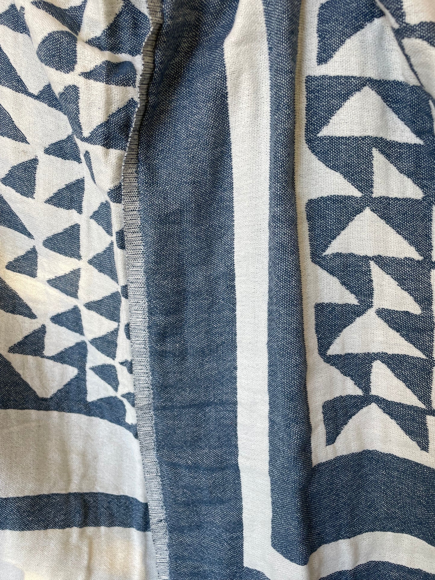 Blue Piramit Throw