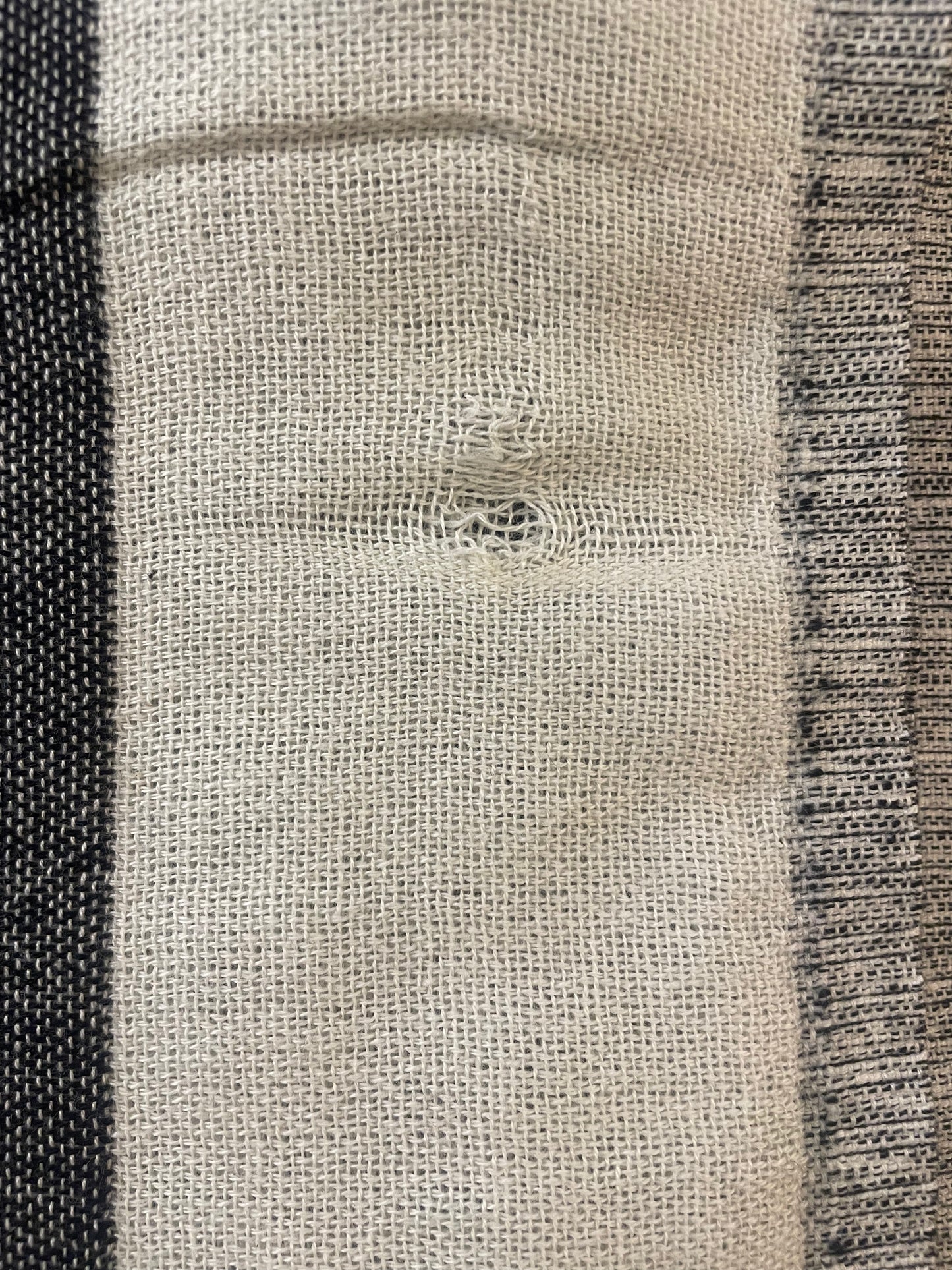 Damaged Black Piramit Throw