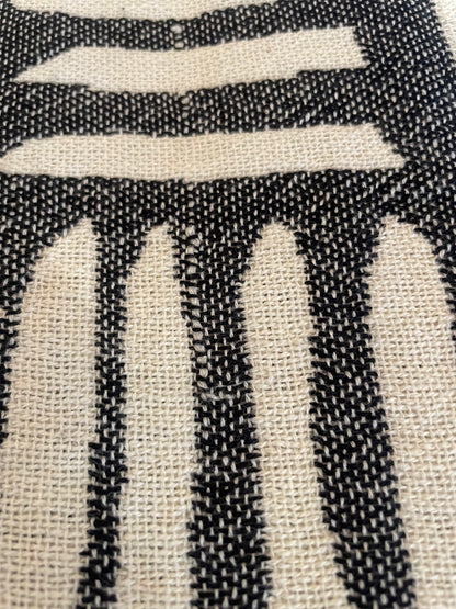 Black Aztec Blanket "Minor Loom Inconsistency"