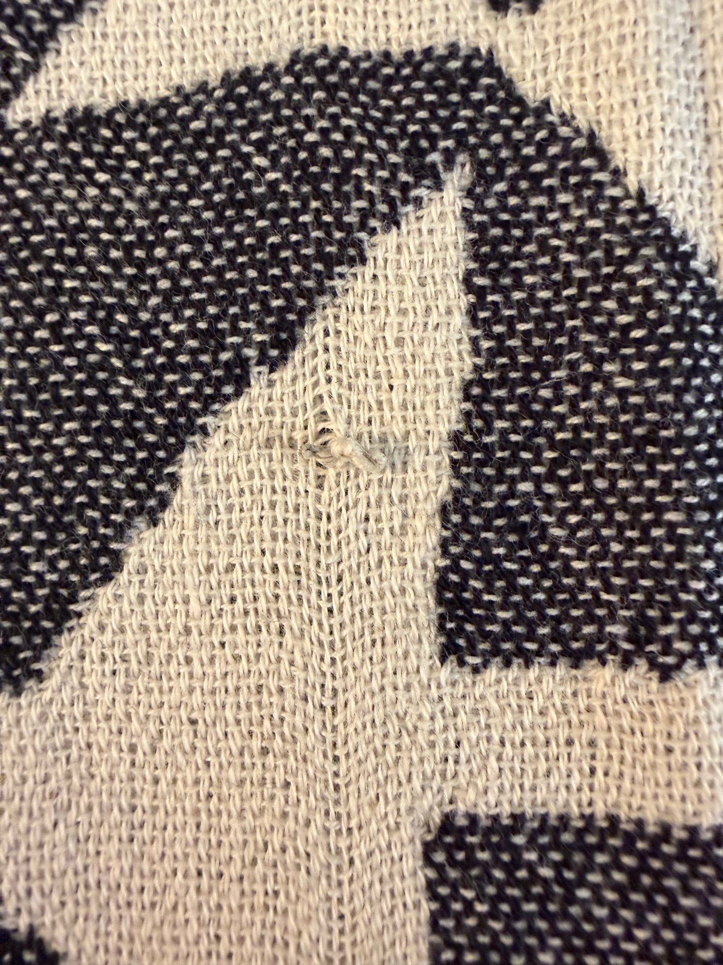 TGTBT Black Piramit Throw - Loom Inconsistency