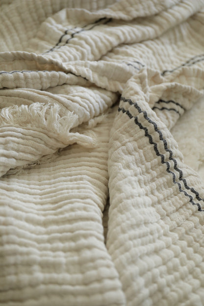 Sofya Linen Blend Muslin Throw (Single)