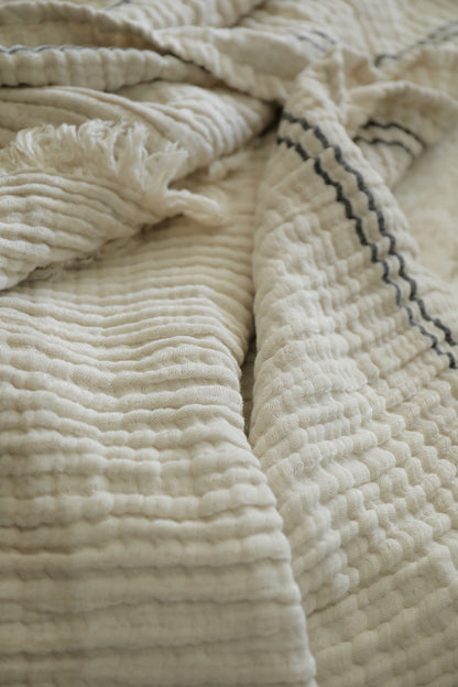 Sofya Linen Blend Muslin Throw (King)