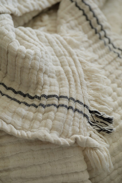 Sofya Linen Blend Muslin Throw (King)