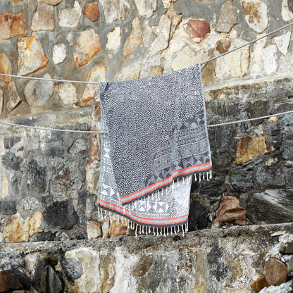 Olympos Black Turkish Towel