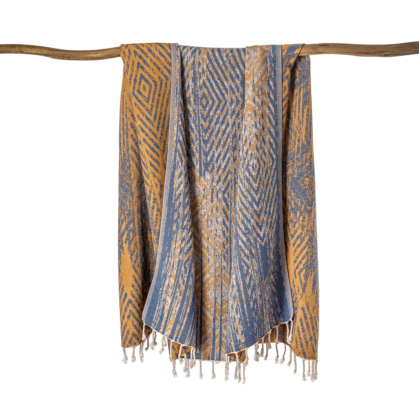 Dilara Navy & Caramel Turkish Towel