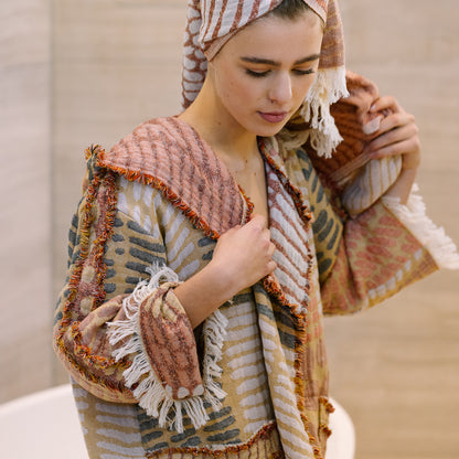 Adel Robe Gold & Red