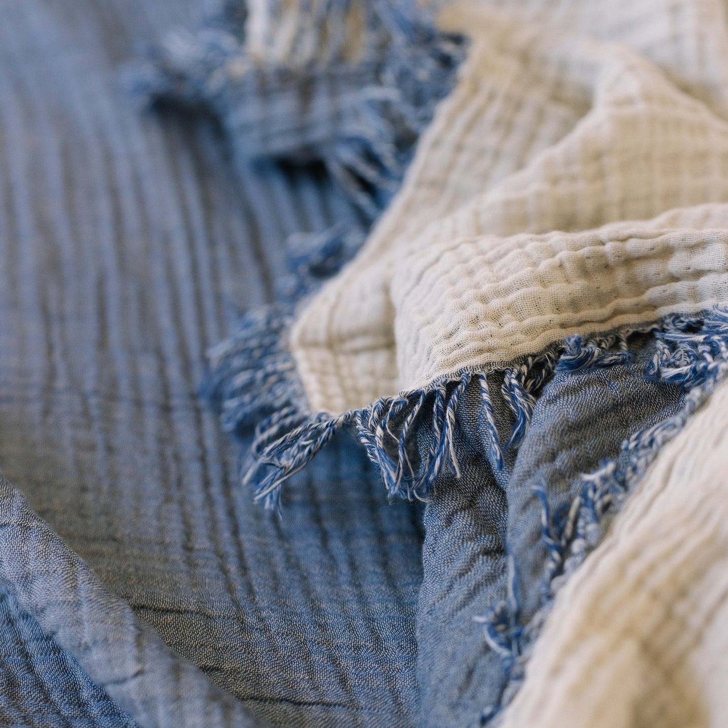 Blue Muslin Blanket