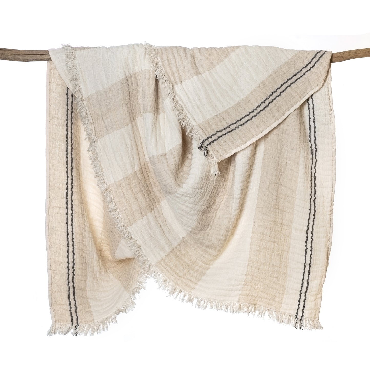 Sofya Linen Blend Muslin Throw (Single)