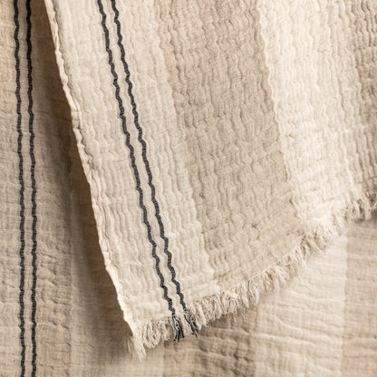 Sofya Linen Blend Muslin Throw (Single)