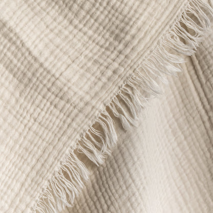 Cream Swaddle Blanket (Single)