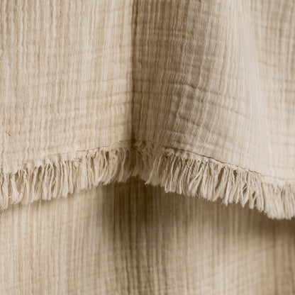 Patterned Beige Swaddle Blanket (King)