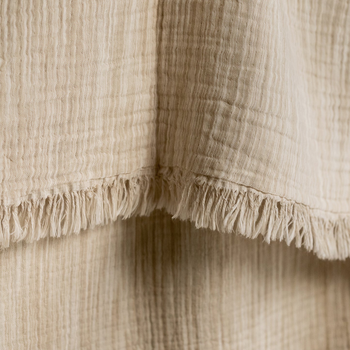 Patterned Beige Swaddle Blanket (Single)