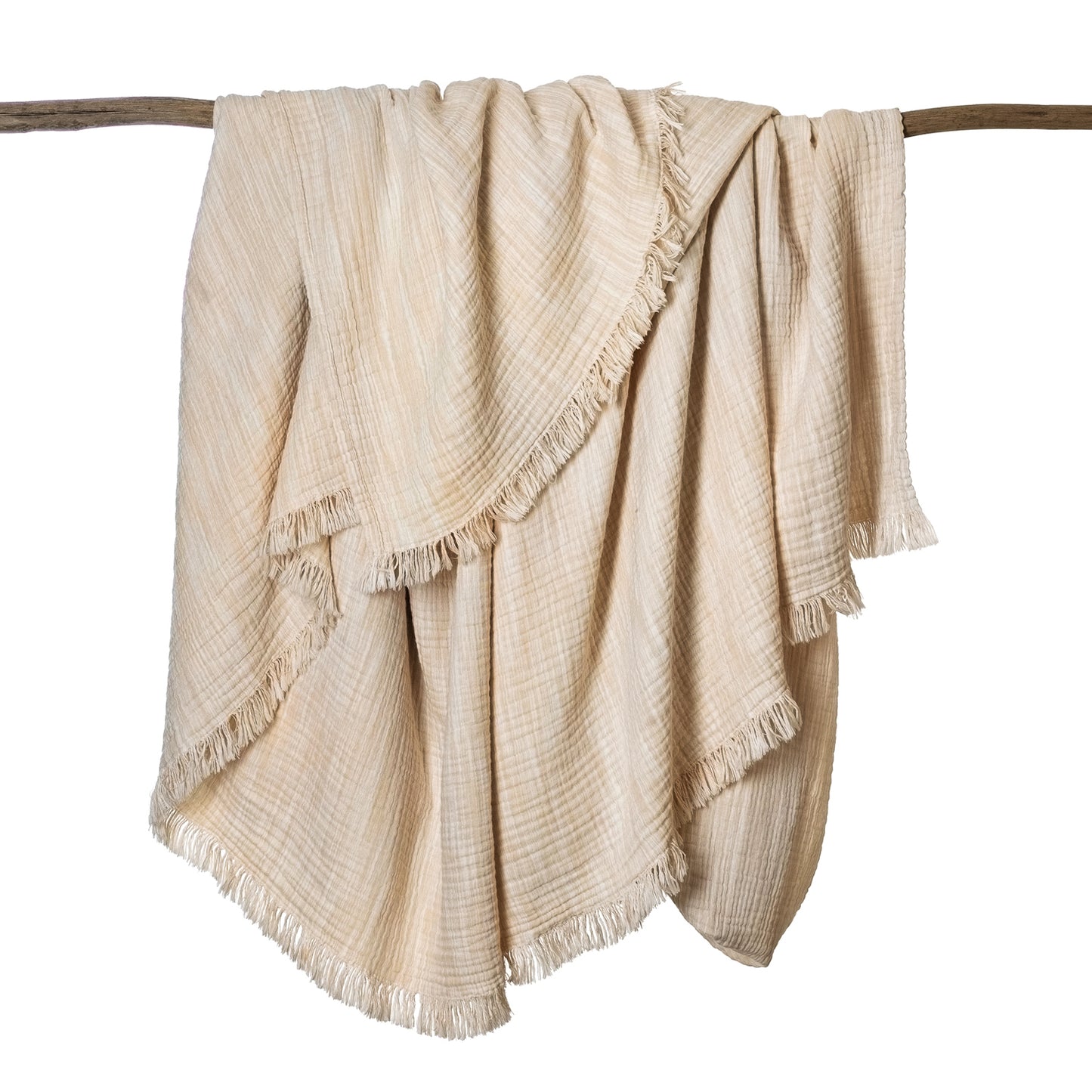 Patterned Beige Swaddle Blanket (King)