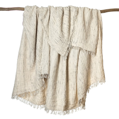 Charcoal Wisp Swaddle Blanket (King)