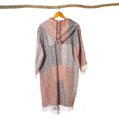 Adel Robe Grey & Pink