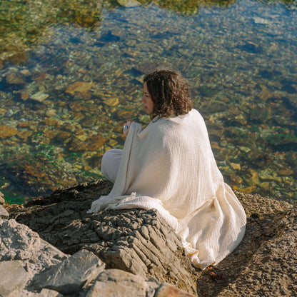 Cream Swaddle Blanket (Single)