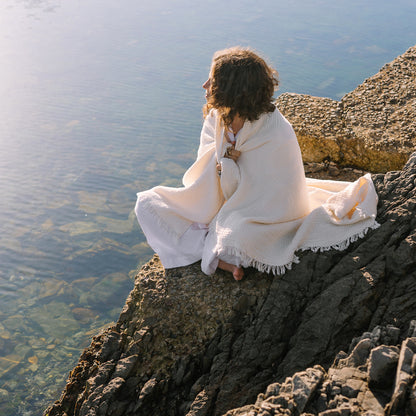 Cream Swaddle Blanket (Single)