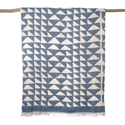 Blue Piramit Blanket
