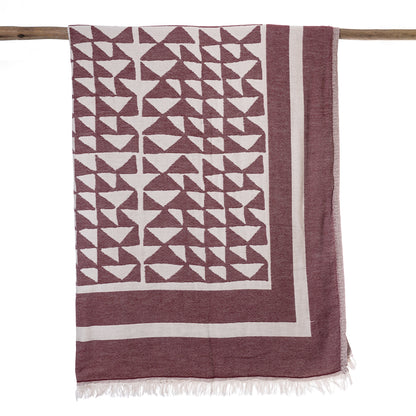 Weft Inconsistency Ruby Piramit Throw