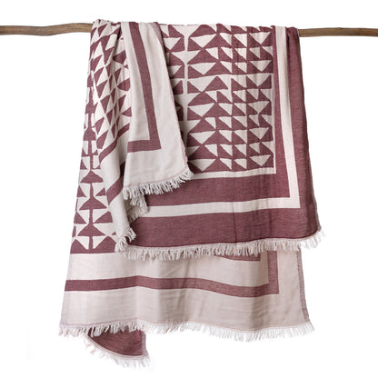 Weft Inconsistency Ruby Piramit Throw