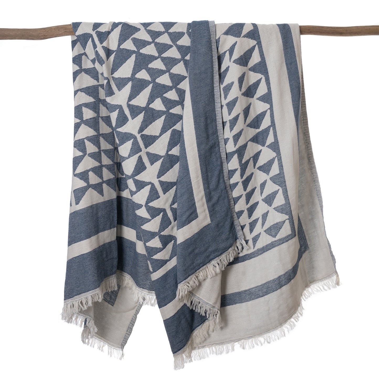 Blue Piramit Throw