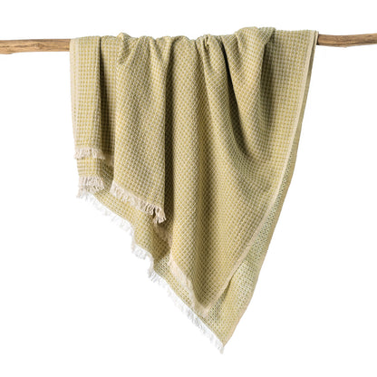 Maya Lime Honeycomb Scarf