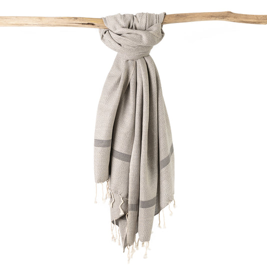 Truva Grey Turkish Towel