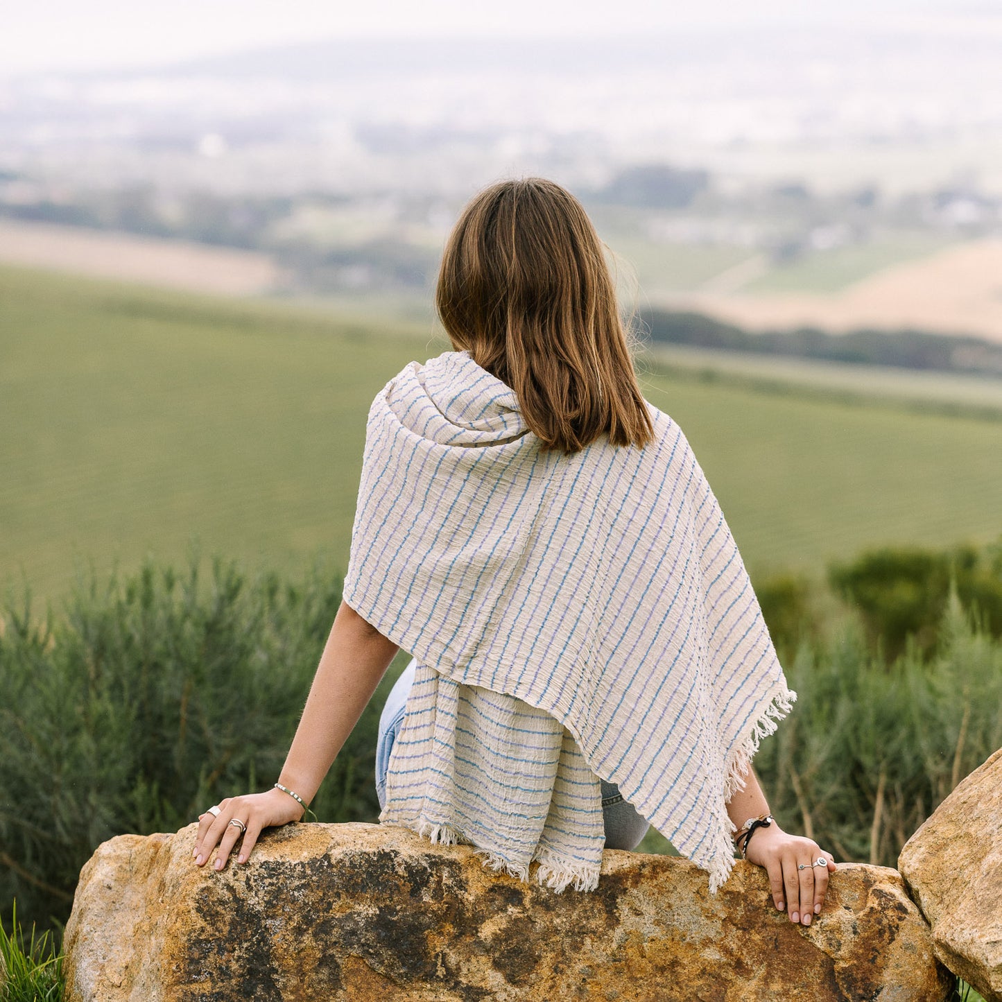 Lyssa Light Blue Scarf