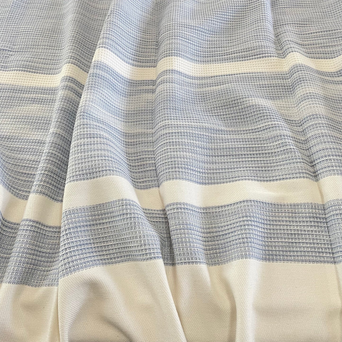 Blue Striped Lattice Blanket