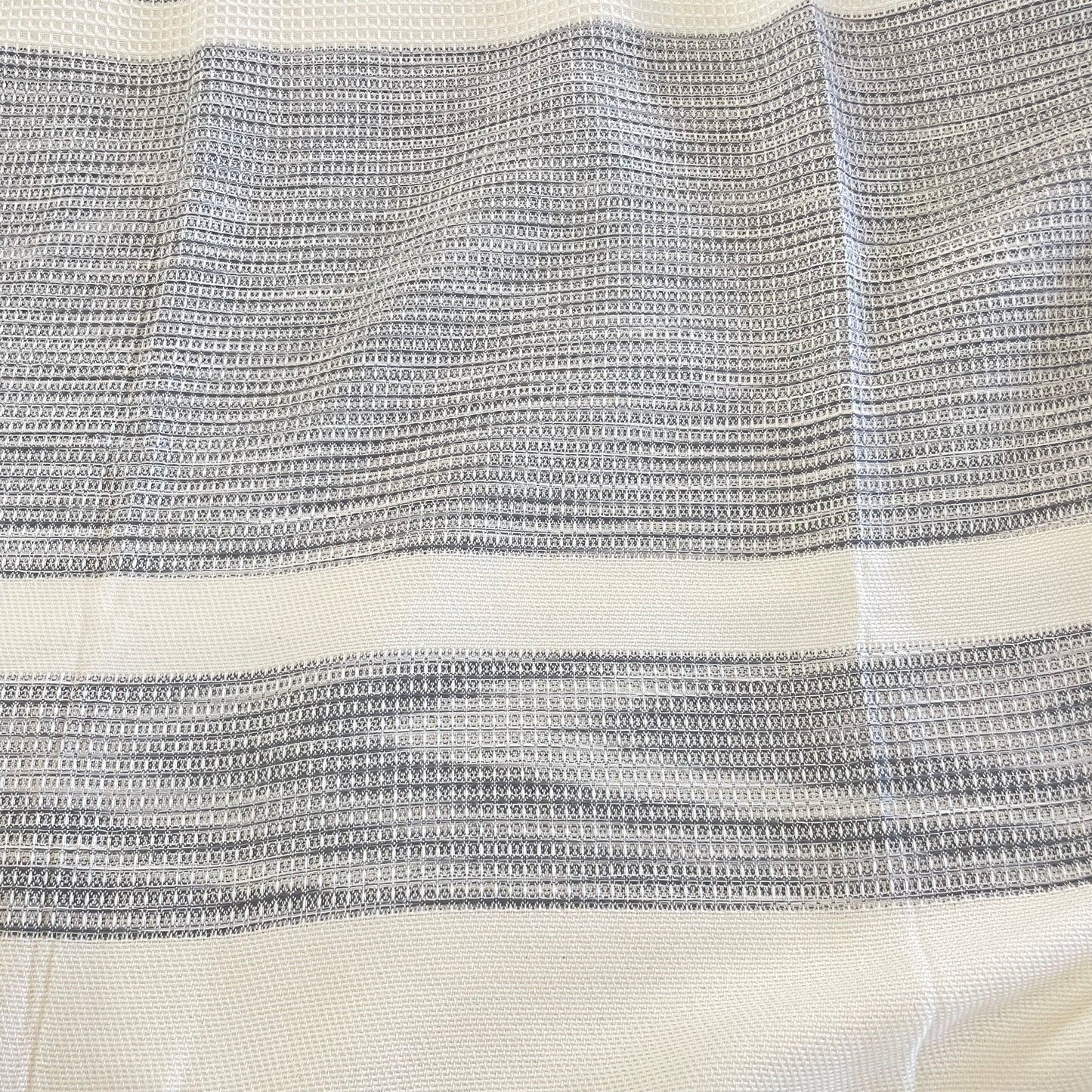 Grey Striped Lattice Blanket